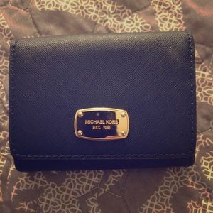 Navy Blue MK wallet
